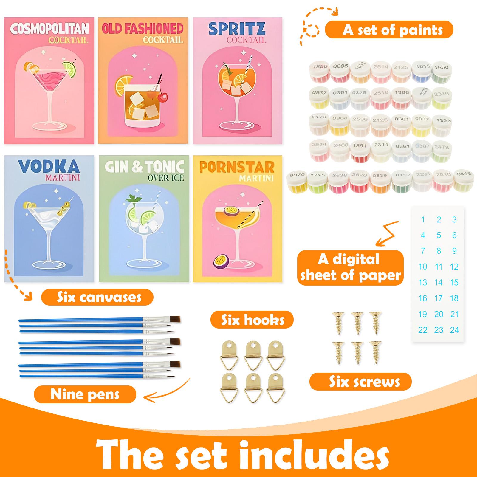 

Набор масляных красок с подвесом для настенного декора, кисти для рисования, акриловые краски и холсты на подрамнике, набор художественных красок для начинающих