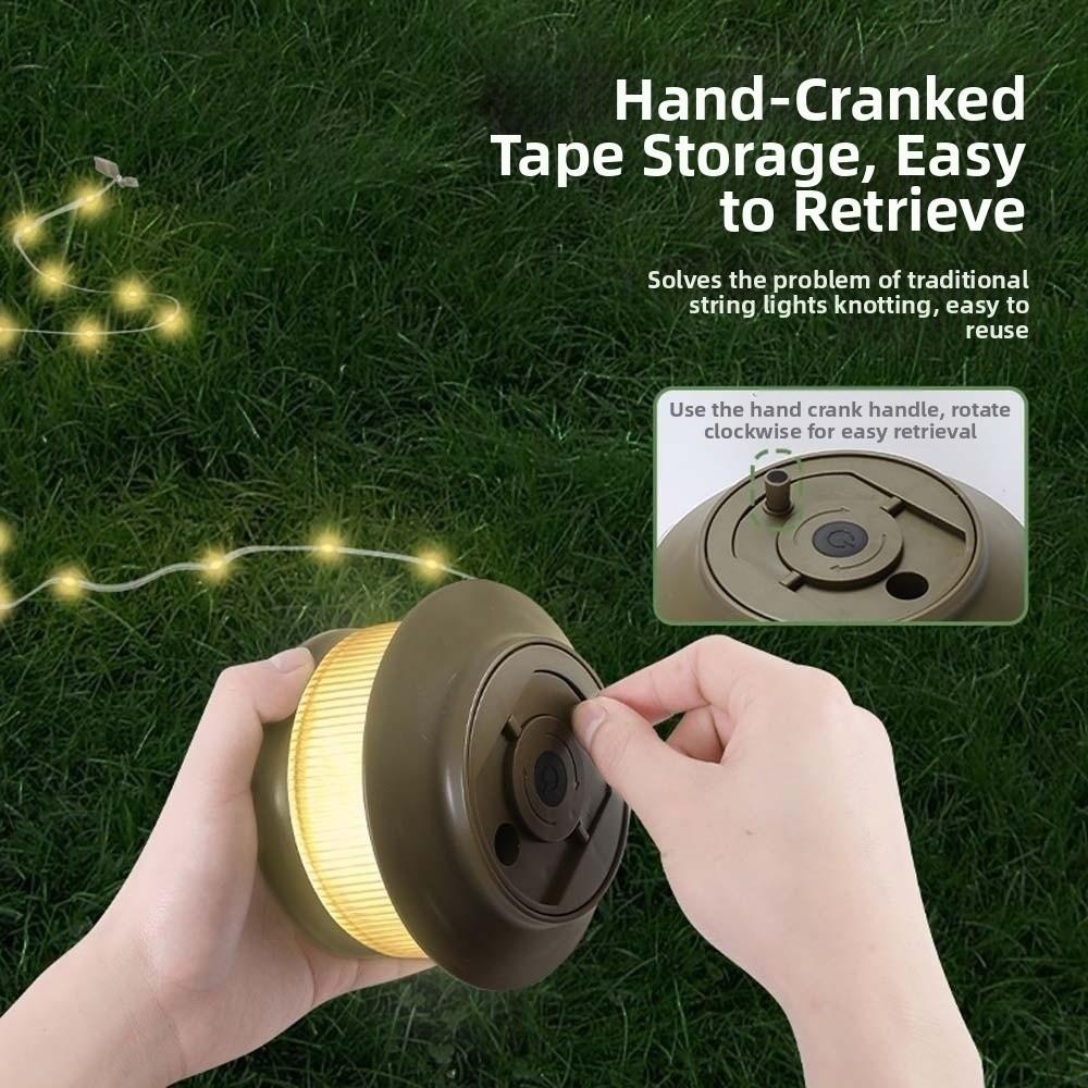 Recyclable Light String Camping Lantern Waterproof Retro Tent Lamp  Yard