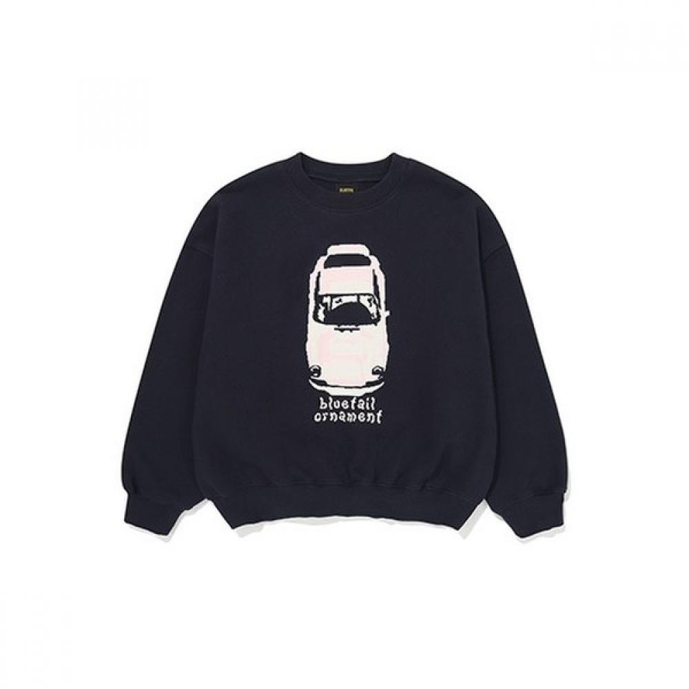 Bluetail Semi Crop Sweatshirt Navy Azi2ts04nv navy/140