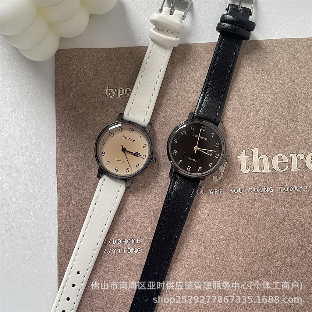 Exam Special Watch Female Niche Students College Entrance Examination Straight-A Student Silent Calendar Quartz Watch Male