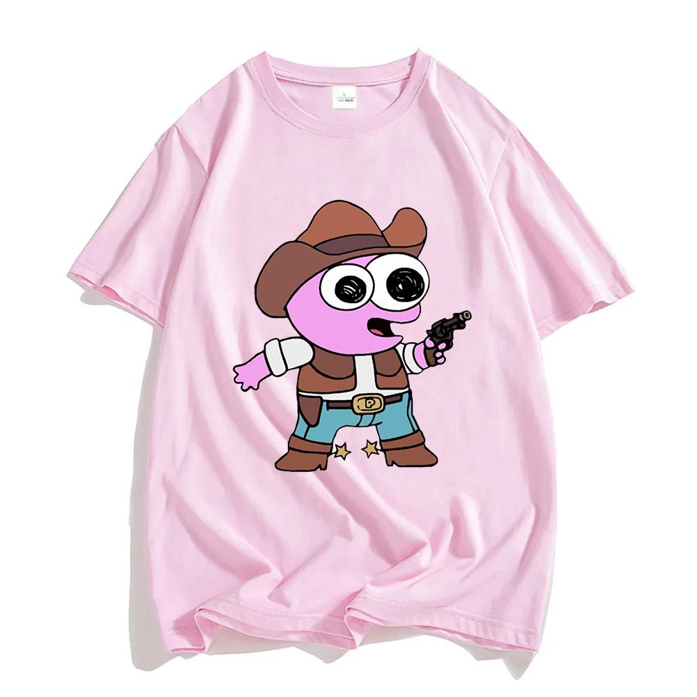 

Smiling Friends T-shirts Kawaii Style Cotton Tee-shirt Graphic Printing Casual Tshirt Pure Cotton Round Neck Tees Tops 3XL
