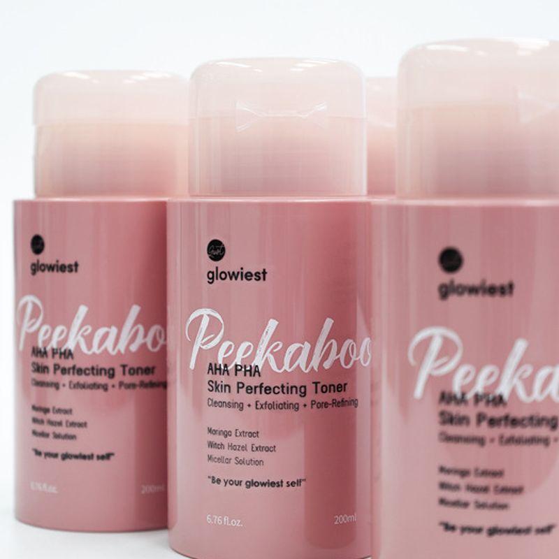 Glowiest Peekaboo AHA PHA Skin Perfecting Toner Peekaboo Aha Paha Skin Perfecting Toner 120ML