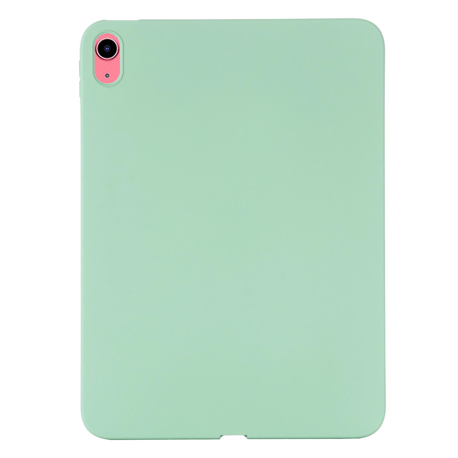 

Anti-Drop Tablet Cover For iPad (2025)/10.9 (2022) Liquid Silicone Protective Non-Slip Tablet Case Green