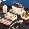 Portable 304 Stainless Steel Double-Layer Sealed Lunch Box