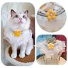 Pet Decoration Collar Small Daisy Lace Saliva Towel Bibs Necklace Photo Props Pet Neck Accessories