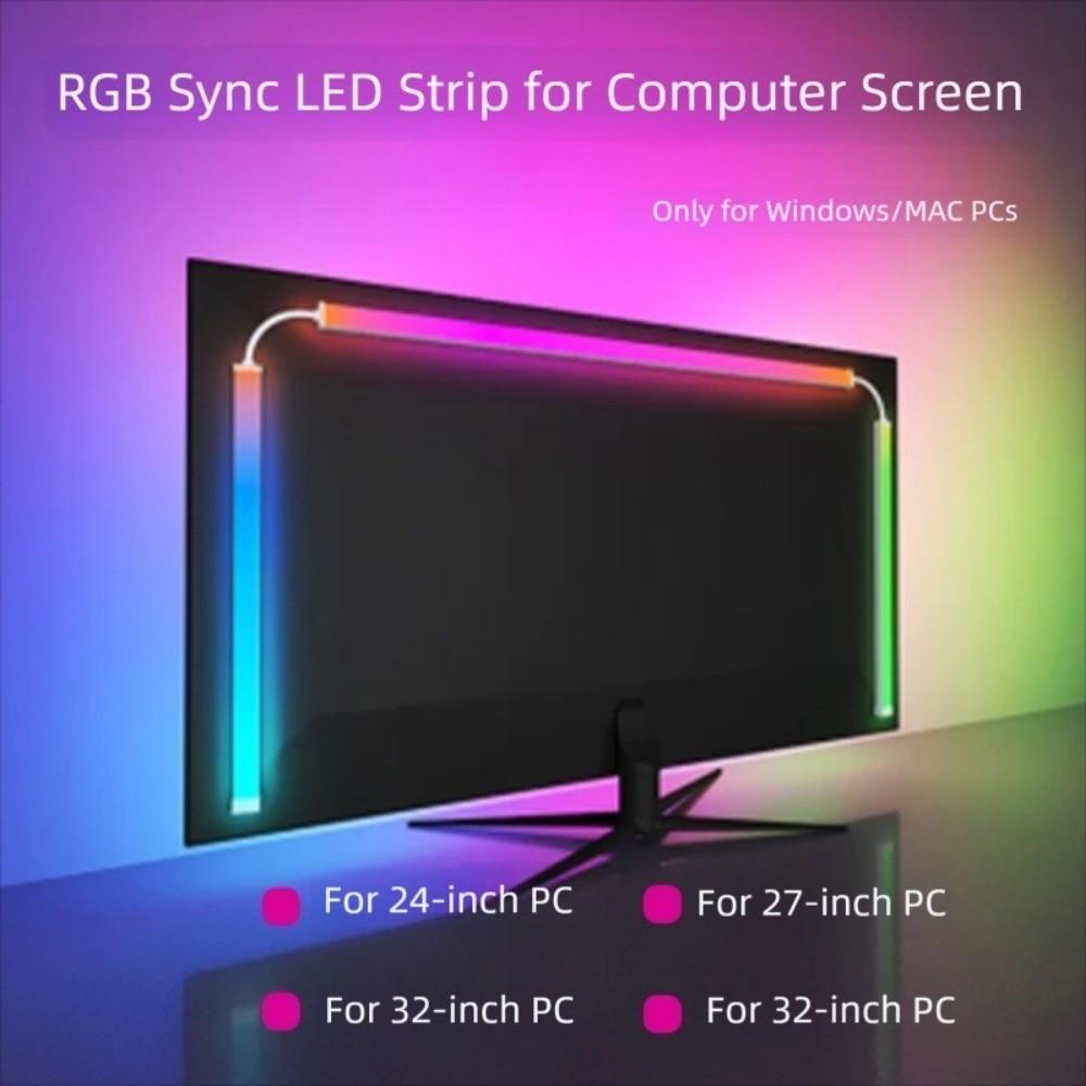 Desktop Computer Gaming LED Strip USB Monitor Lights Decoration Monitor Backlight