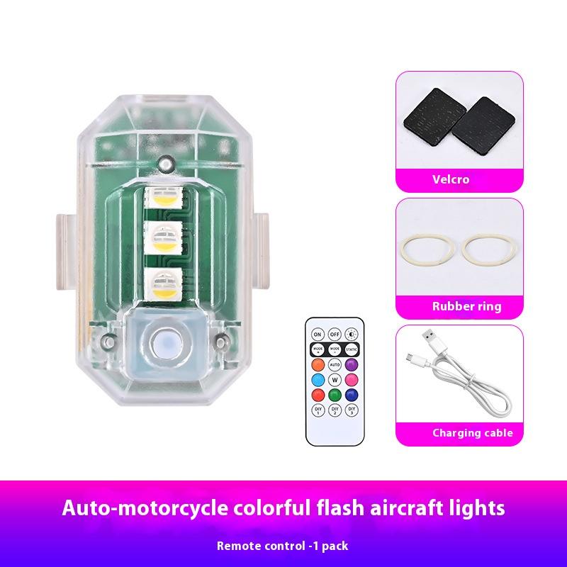 Motorcycle Anti-collision Warning Light Flashing LED Car Strobe Light Waterproof Wireless Remote Control for Cars and Motorcycle