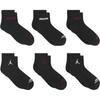 Jordan Socks 6 Pack Black Infant And Toddler DC8913-010