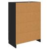 Yan Dolap Siyah 66 x 34,5 x 92 cm Yonga Levha