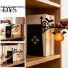 Indoor Study Room Atmosphere Light Retro Library Lantern, Decorative Bookshelf Lamp with Warm LED Lights, Metal Vintage Style Ornament Hidden