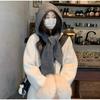 Knitted Winter Balaclava One-Piece Thickened Scarf Cap Winter Accessories Hooded Hat Neck Protection Scarf Cold Weather