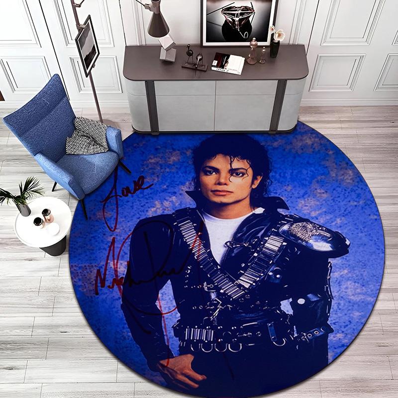Renowned American Grammy Award Winning Singer Michael Jackson's Circular Carpet Is Soft, Home, Bedroom, Door Mat Decoration, and Non Slip Carpet F1