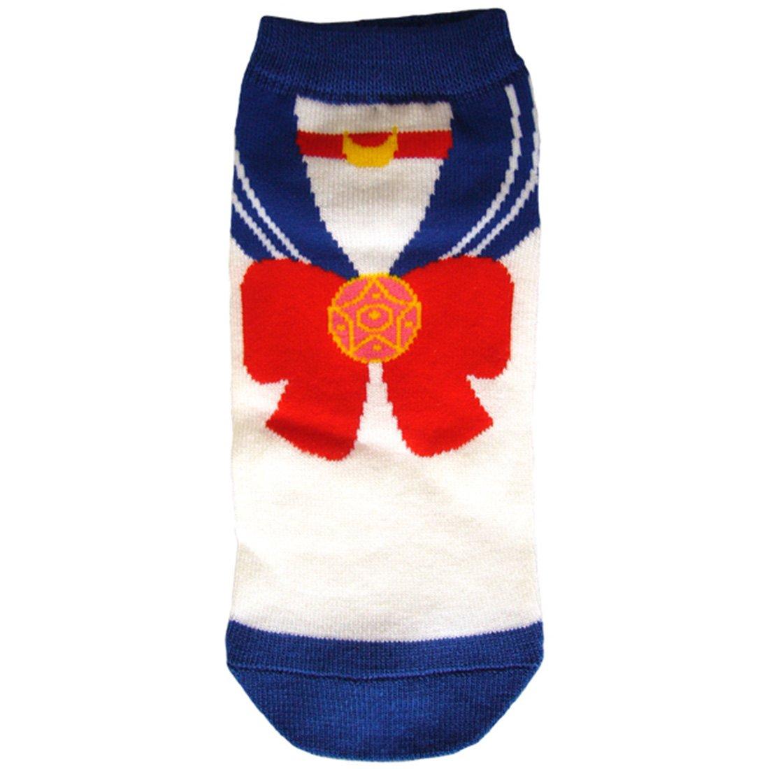 

Sailor Moon Sailor Tsukino Sizes DCSM32 Socks, Moon, Usagi, White/Blue, 22cm-24cm,