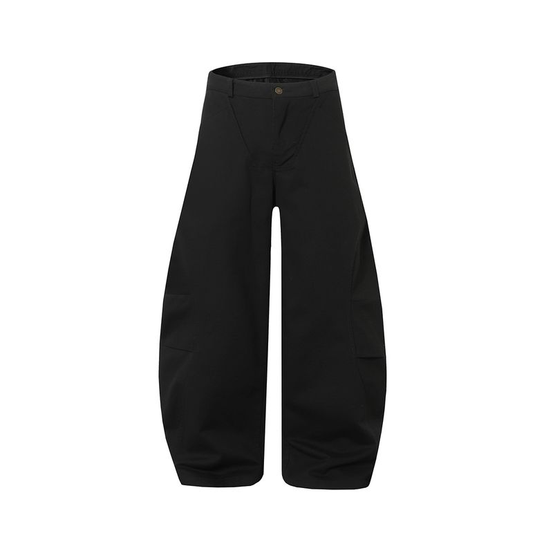 Men's American Retro Pleated Design Scimitar Jeans 2025 Summer New Style Unisex Loose Wide-Leg Pants Trendy