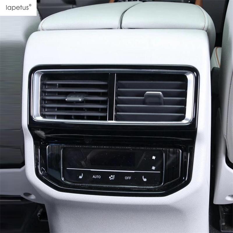 Window Lift AC Air Vent Head Lamp Gear Panel Cover Trim For VW Volkswagen Atlas / Teramont   Stainless Steel Accessories
