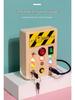 Interactive LED Busy Board: Wooden Educational Toy with Electronic Switches for Kids