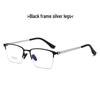 Ultra-light Screwless Titanium Business Glasses Frame - Myopia, Fashionable & Non-magnetic (Model 6117)