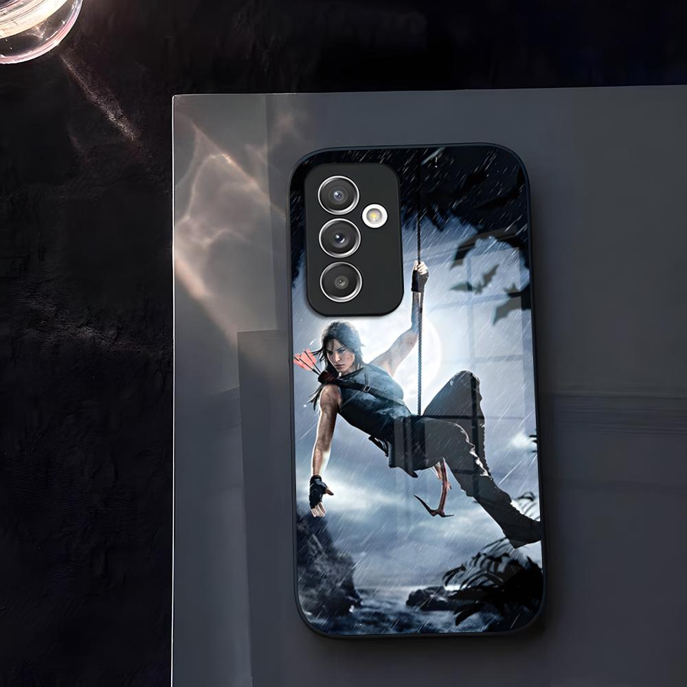 

Чехол для телефона Tomb Raider Стекло Для Samsung Galaxy S23 S24 S25 S21 S22 S20 Ultra Fe Plus A34 A54 A24 A52 A16 A53 M54 Обложка Samsung A14