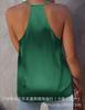 Women's Casual Solid Colour Sleeveless Neck V-Neck Camisole Slim Fit Tank Top