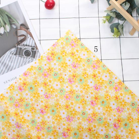 5Pcs 50cmx50cm Mixed Color Floral Print DIY Patchwork Sewing Quilting Cloth
