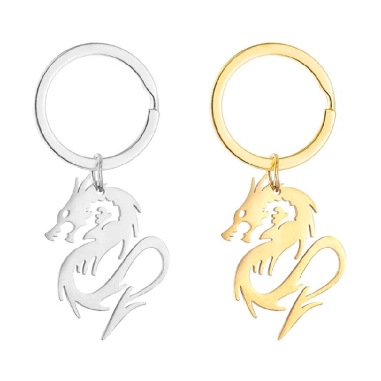 Vintage Keychain Lucky Dragon Keychains Bag Accessories Gift for Men and Women