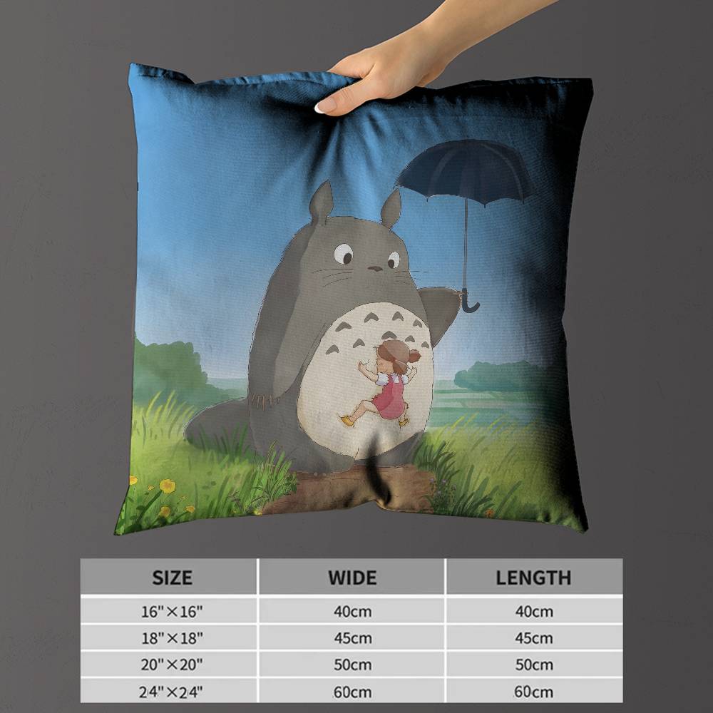 T-Totoros Art Cartoon Lucky Dragon pillow cover sofa cushion cover home room decoration children gift