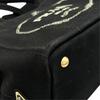 PRADA Canapa Handbag black Women 2-way triangle logo used
