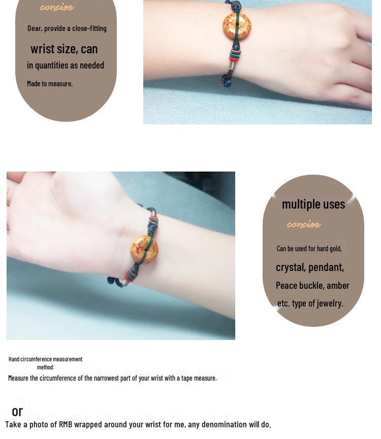 Ethnic Style Braided Rope Bracelet Kit: DIY Beaded Woven Lucky Rope