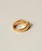 Novice Tokyo Rectangle Signet Ring [Stainless] / Gold