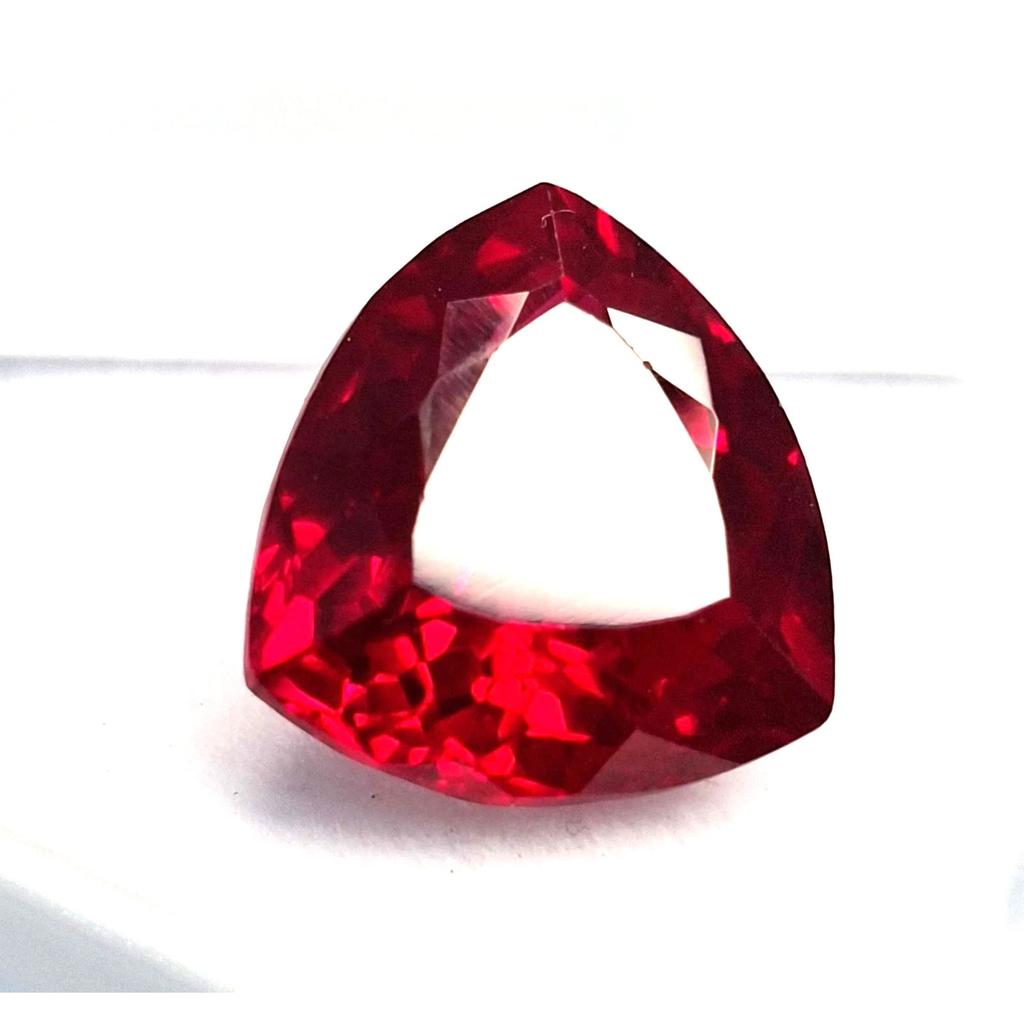 Red Ruby Mozambique Natural 9-11 Ct Trillion Cut Beautiful Certified Gemstone