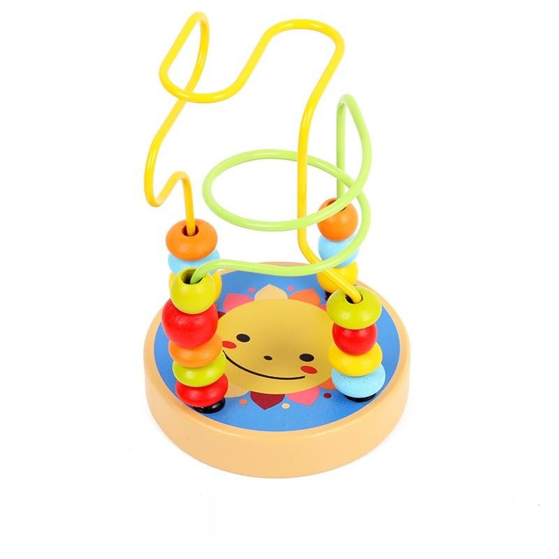 Education Wooden Early Bead Stringing Toy Intelligence Intelligence Emotional