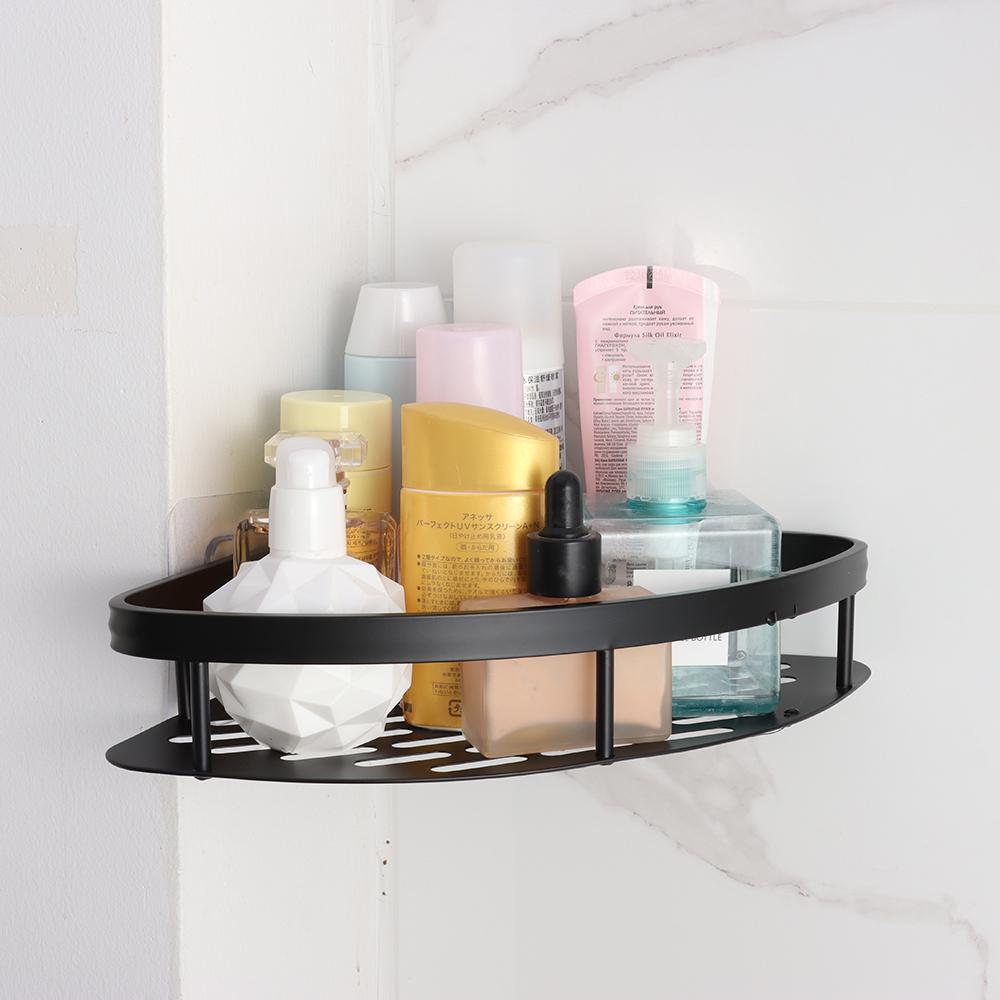 No Drill Bathroom Shelves Wall Mount Corner Shower Shelf Shampoo Storage Rack Holders  Kitchen