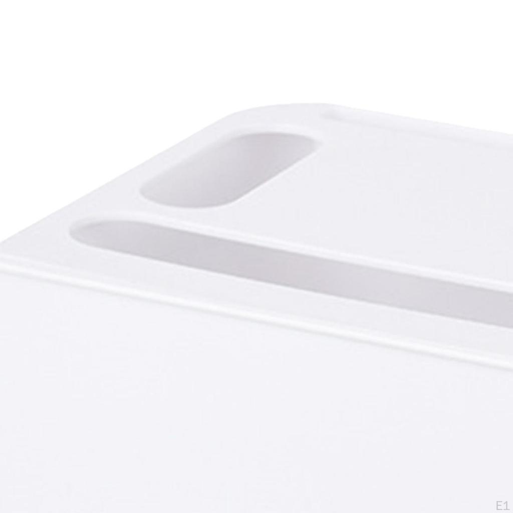 Double Layer with Compartments Three Hole Outlet Socket Organizer for Desktop Office