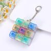 Creative 49 key LED Tetris Fingertip Pressing Keychain Adult Stress-relieving Finger Keyboard Game Key Chain Magic Toys Gift