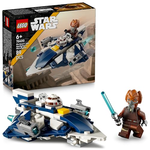 

Іграшка LEGO Star Wars Зоряний винищувач Джедая Пло Куна™ Microfighter, Подарунок на день народження, Навчальні будівельні блоки, Космічний бойовий робот, Для віку 6, 7, 8 та 9 років, 75