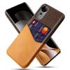 For vivo S19 Pro 5G Case Cloth Texture PU Leather Hard PC Card Slot Phone Cover