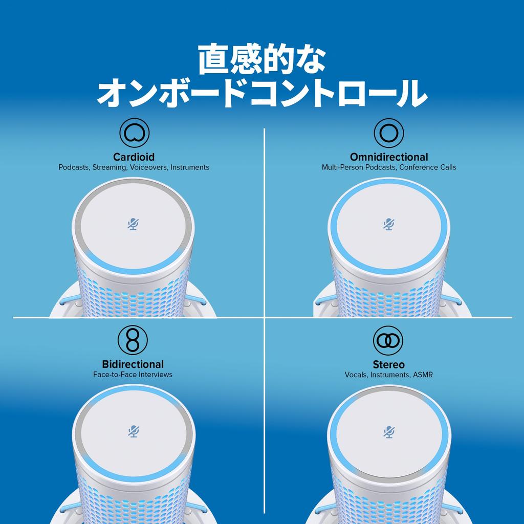 HYPERX QuadCast 2 Condenser Microphone USB Microphone for Streamers/Content Creators/Gamers/PC Mac 2 Year Manufacturer Warranty Frost AN1D9AA