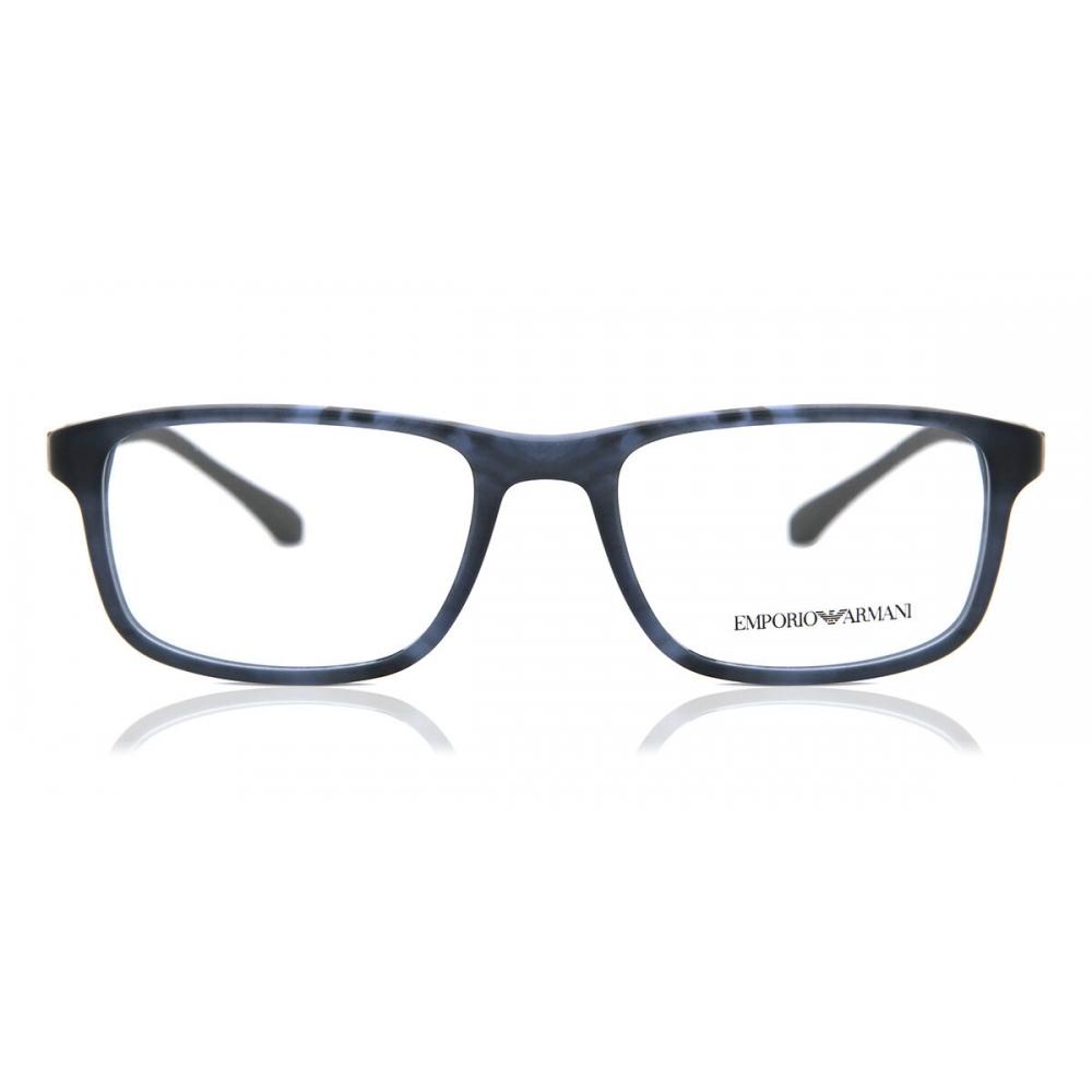 

Emporio Armani Ea3098 5549 Men Eyeglasses Matte Striped Blue/53