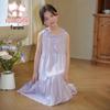 Girls' Sweet Sleeveless A-Line Summer Dress