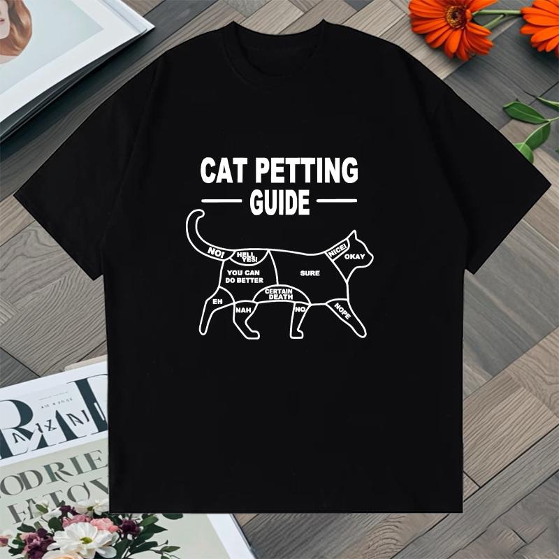 

2026 Hot Sale Summer Cotton Cute Space Cat Oversized T-shirt Men Women Street Hip Hop Comfortable Soft Cotton O-Neck Tee Shirt 5XL різнокольоровий