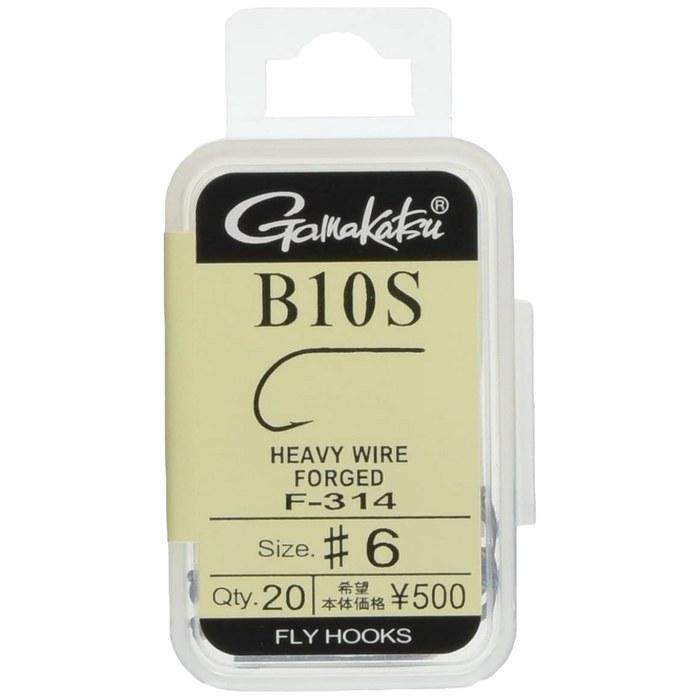 Gamakatsu Fly Hook B10S No. 6 20pcs NS Black F314 12882 Medium Size