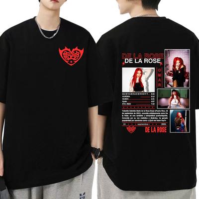 Singer Dela Rose Album Tour 2025 Merch T Shirts Men Women Oversized T Shirt Summer Loose Cotton Harajuku Aesthetic Trendy Tees