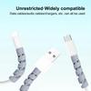 20PCS Spiral Silicone Cable Saver Cover for USB Wire Durable Cord Protector Winder Prevents Breakage for Computer Desk Use