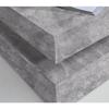 Swivel Square Coffee Table - Particle Board - Light Gray Concrete Decor - Classic - L 78 X D 78 X H 35.4 Cm - COFFEE