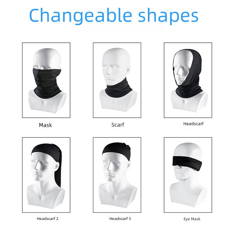 Bicycle Sunscreen Milk Silk Headscarf: Multi-Function Outdoors Face & Neck Cover for Cycling and Fishing