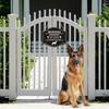 Caution Dog Warning Sign 10x8 Inch Aluminum Metal Anti-Rust Fence Dog Signs Gardening Supplies For Yard Patio Lawn Outside
