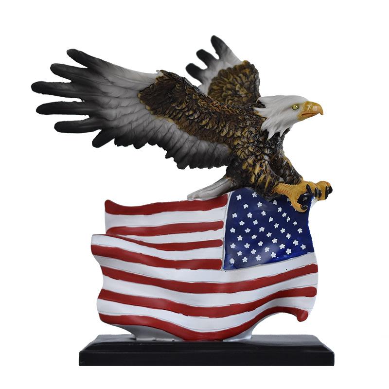 American Independence Day Simulation Big Eagle Resin Ornament Home Office Opening Decoration Crafts
