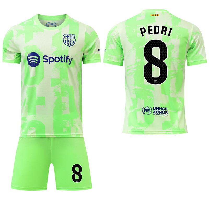 2024-25 Barcelona green second away jersey #9 Lewandowski #19 Yamal Football Jerseys