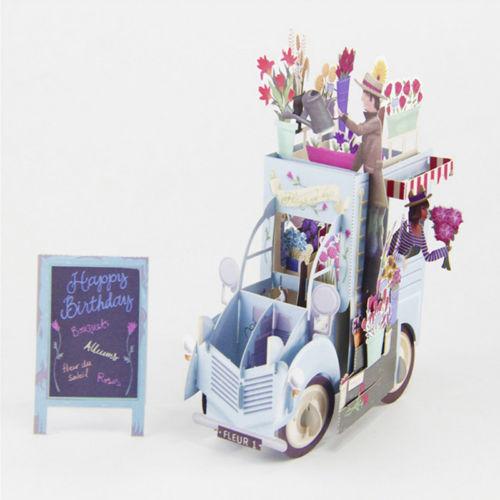 

3D Открытка Поп-ап День рождения Приглашение Конверт Свадьба Пасха Carte de voeux