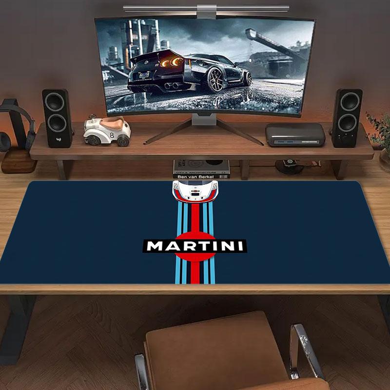 Martini Car Large Size Mouse Pad Large Gaming Table Cushion Nonslip Laptop Tablet Big Mousepad Xxl Mat Mini Pc Playmat With Lock Edge